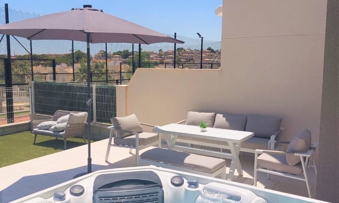 San Miguel de Salinas Condo | NEW Stunning ground floor Apartment with Jacuzzi