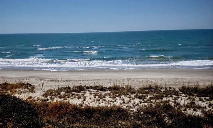 Pine Knoll Shores Condo | New to Vrbo: A relaxing oceanfront retreat. Close to activities and eateries!