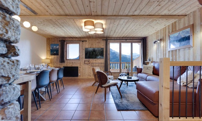 Les Eucherts Apartment | New Triplex 120m² South with Balconies and WiFi - La Rosière