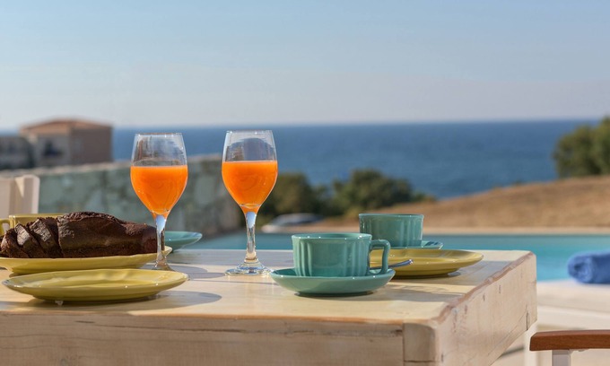 Panormos Villa | New Villa Louisa by the sea, walking distance from sea and shops, no car needed!