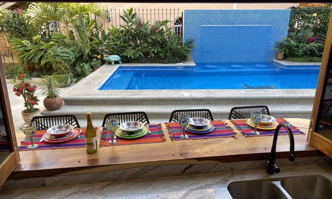 Bucerias House | Newer Home Outdoor Living Design with Private Pool in Gated Community