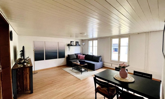 St. Gallen Apartment | Newly Furnished Beautiful old Building Apartment in the Center With Apple TV