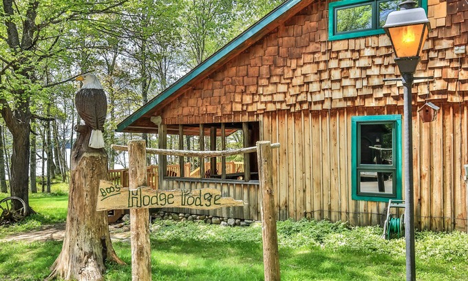 Phelps House | Newly Remodeled 2 Buliding Lodge! Private Setting on Big Sand Lake! Rustic with