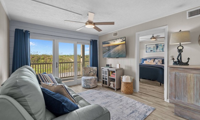 North Myrtle Beach Condo | Newly Renovated! Beachfront Condo in Cherry Grove, Newly Furnished Beachfront Condo