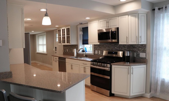 Narragansett House | Newly renovated close to local beaches with Central A/C