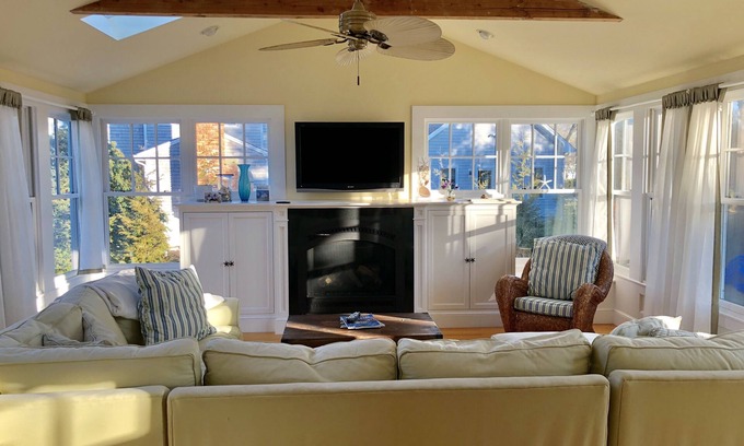 Narragansett House | Newly Renovated Family Home, Central Air, outdoor shower, in quiet neighborhood