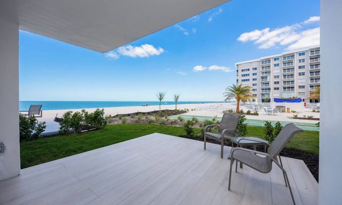 Moorings Condo | Newly Renovated First Floor Beachfront Condo Ten Yards From The Beach