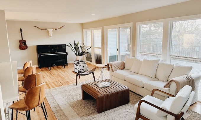 Littleton House | Newly Renovated Home with firepit and office 5 mins from Main St dining & shops