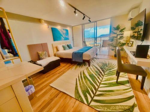 Waikiki Apartment | Newly upgrade King bed oceanview 3303