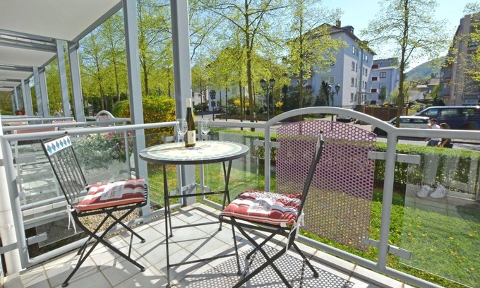 Bad Kreuznach Apartment | Nice 1-room apartment in the spa area - balcony, WiFi, TV, close to the city center