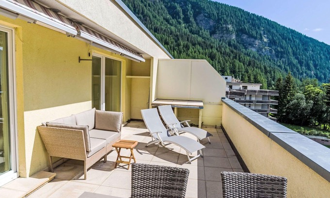 Leukerbad Apartment | Nice apartment for 4 people with WIFI, TV and terrace