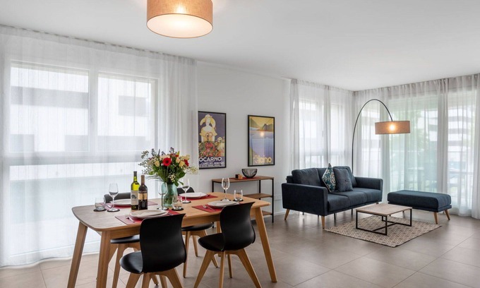 Locarno Apartment | Nice apartment for 4 guests with WIFI, TV, balcony, pets allowed and parking