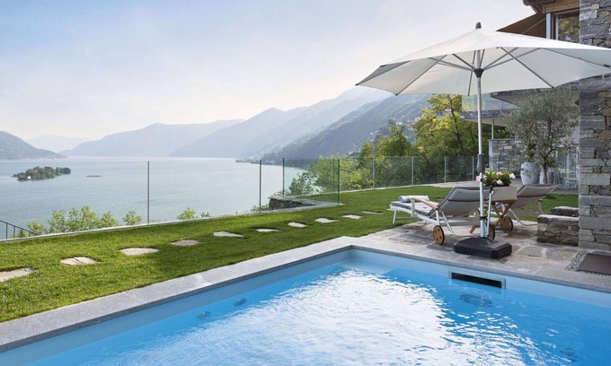 Cardada Villa | Nice apartment in villa for 2 people with internet, pool, patio, panoramic view and parking