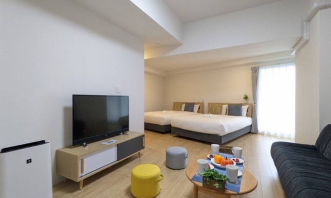 Tennoji House | Nonsmoking Corner double bed x2 Standard plan/Osaka Ōsaka