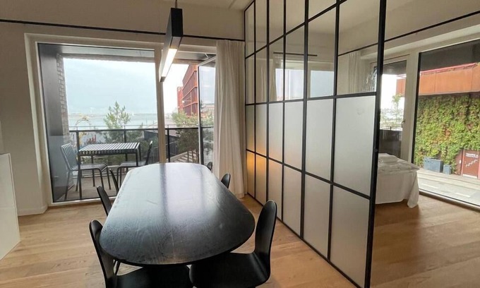Copenhagen Apartment | Nordhavn luxe w water view