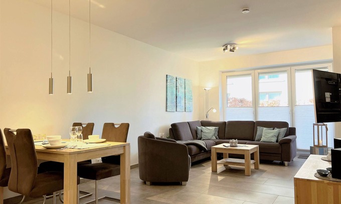 Dangast Apartment | Nordsee Park Dangast - Haus Spiekeroog Apartment Mitte EG (55 qm)