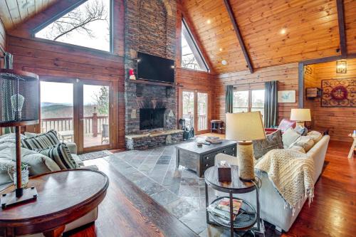 Ranger House | North Georgia Log Home with Long Range Views