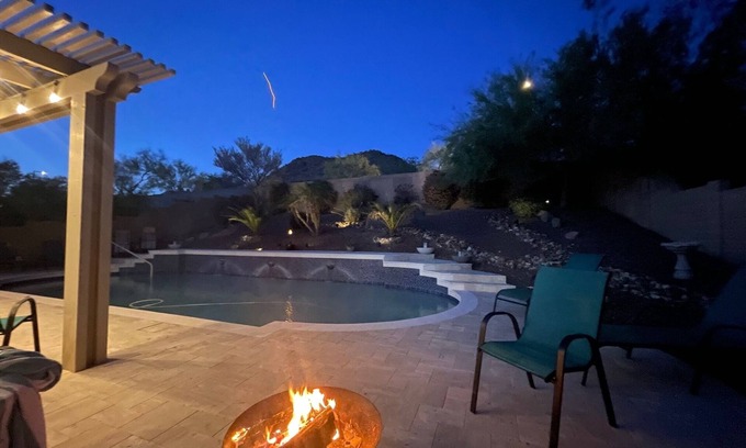 Tramonto House | North Phoenix oasis with heated saltwater pool.