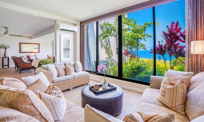 Princeville Condo | North Shore Oceanfront Condo w/Shared Pool, Tennis, Free WiFi, Private W/D