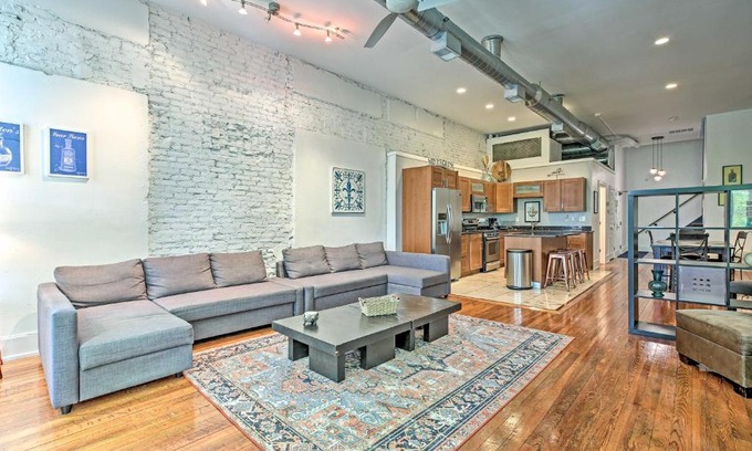 Downtown Louisville Apartment | Nulu Art District Loft Walk to Dtwn Distilleries!