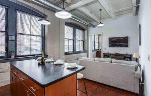 Rochester Apartment | NY Style Loft with KingBed