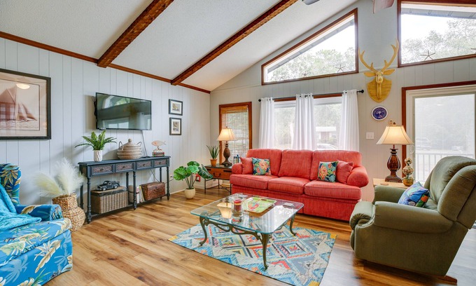 Tranquil Harbour House | Oak Island Vacation Rental w/Decks, Walk to Beach
