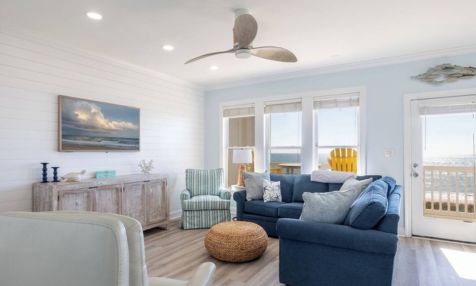 Indian Beach Condo | Ocean Club F204, Oceanfront Condo in Indian Beach, NC!