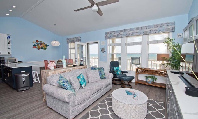 Indian Beach Condo | Ocean Club F303, Oceanfront Condo in Indian Beach, NC!