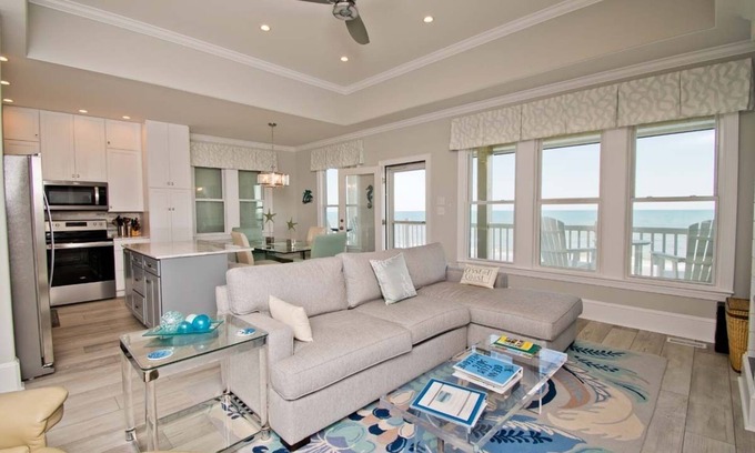 Indian Beach Condo | Ocean Club G301, Oceanfront Condo in Indian Beach, NC!