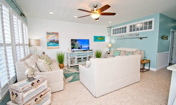 Indian Beach Condo | Ocean Club J201 - Almost Oceanfront Condo 2BR 2BA Indian Beach