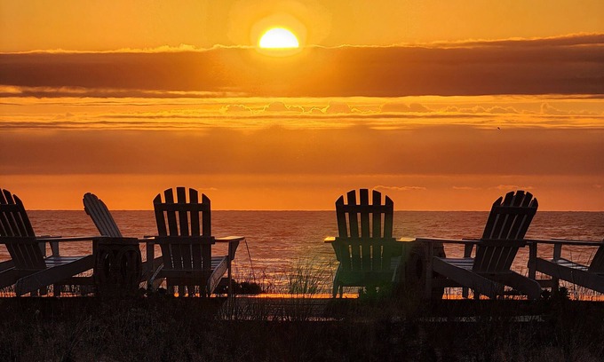 Point Pleasant Beach House | Ocean Front House with a Private Beach and Dune Garden.