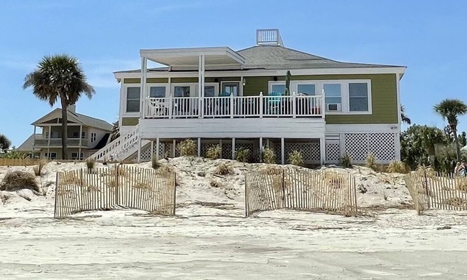 Beachwalk House | Ocean Front Beach House with Golf Cart and Elevator! Pets Welcome!