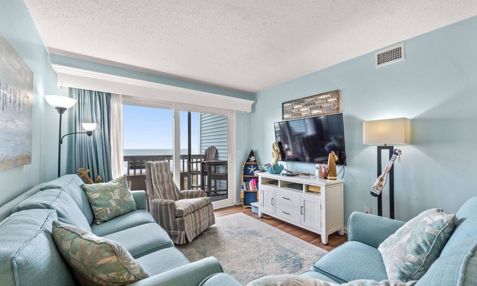 Crescent Beach Condo | Ocean Garden Villas C2-2BR/2BA Oceanfront Condo in Crescent Beach