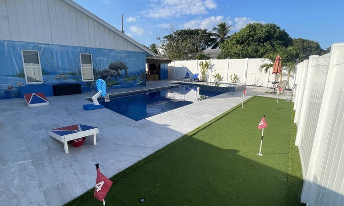 Delray Beach House | Ocean Reef Paradise, Big Pool, Spa, Tiki Bar, Golf
