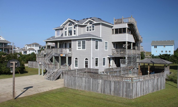 Waves House | Ocean-side, dog-friendly home close to beach with private pool, hot tub, & AC
