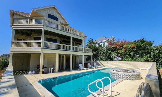Pine Island House | Ocean Star - Kick back, relax and enjoy ocean to sound views from this Corolla home!