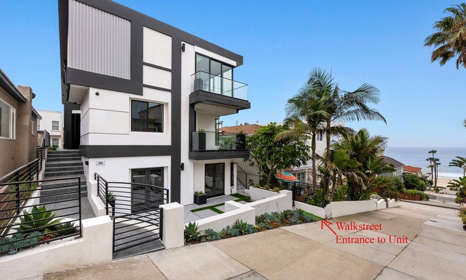Sand Section Apartment | Ocean View 1 Block from Beach. 12min drive to Forum, Sofi Stadium & Intuit Dome