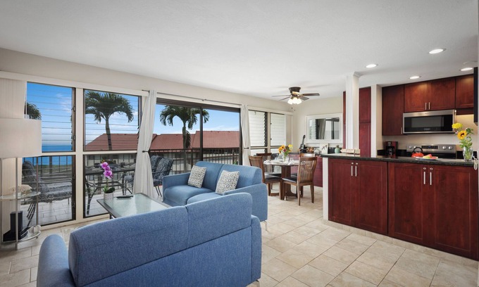 Honalo Condo | 🐬 Ocean View 2 Bed 2 Bath Villa In Kona Coffee Villas l 🐬 vrKVR