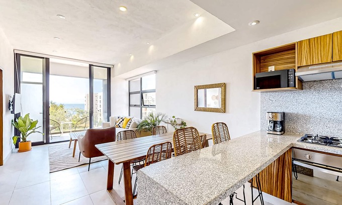Bucerias Apartment | Ocean-view condo with infinity pool, rooftop lounge, & private balcony