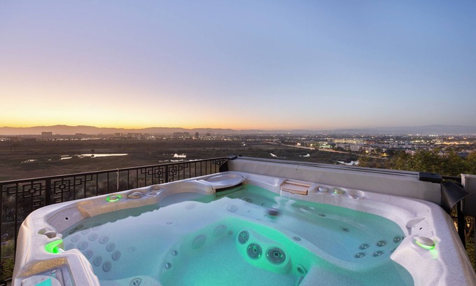 Playa Del Rey House | Ocean View Escape with Private Hot Tub, Gourmet Kitchen, Fireplace, Fitness Room