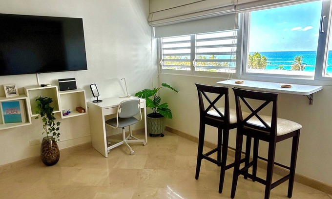 Isla Verde Apartment | Ocean view studio centrally-located Isla Verde location.