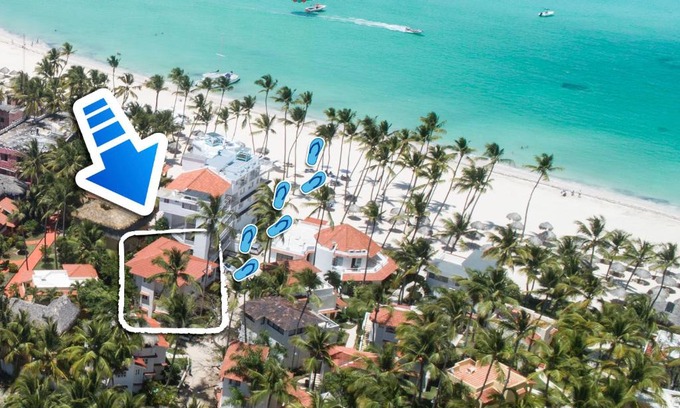 Bavaro Villa | OCEAN VIEW VILLA BAVARO BEACH - 7guests, wifi, bbq-grill, beach access