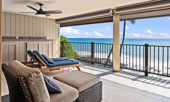 Kailua-Kona Condo | Oceanfront 2BR/2BA at Kona Nalu: Stunning Views, Ideal Location!