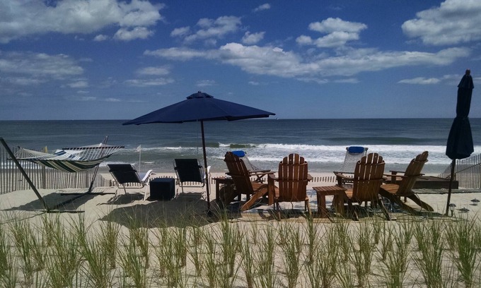 Mantoloking House | Oceanfront, Beautiful Home with Multiple Decks; Private Assn. Beach