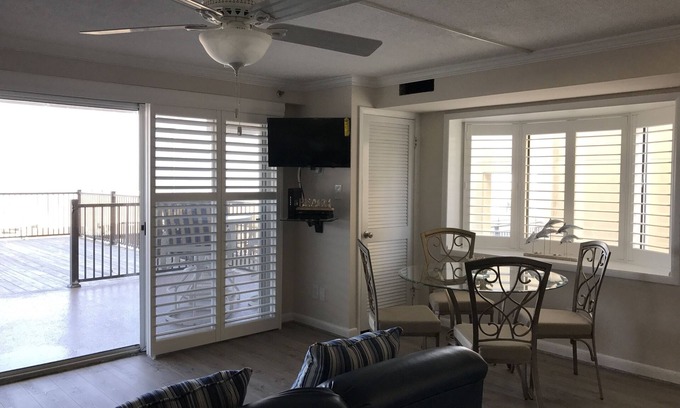 Ocean City Condo | Oceanfront Condo! Enjoy direct access to Boardwalk, the beach or walk to venues.