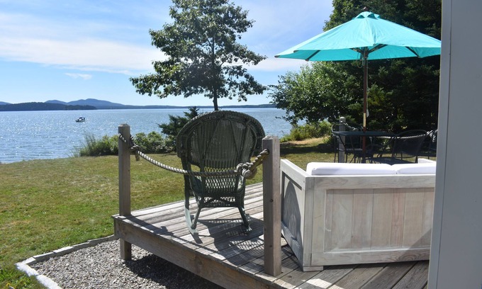 Trenton Cottage | Oceanfront cottage with gorgeous views of Cadillac Mt.,seals and ocean birds