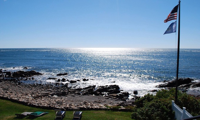 Kennebunkport House | Oceanfront Estate with Private Heated Pool, Tennis Court and Direct Beach Access