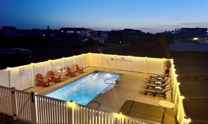 Ocean Hill House | Oceanfront, Game Rm, Heated Pool, 2 Hot Tubs, Deck, Fully Loaded, Patio