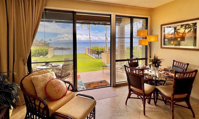 Napili Condo | Oceanfront Oasis at The Napili Point. Views, restaurants, turtles, & rainbows.