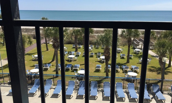 Myrtle Beach Condo | Oceanfront! Prime Location! King Bed! On Ocean Boulevard!